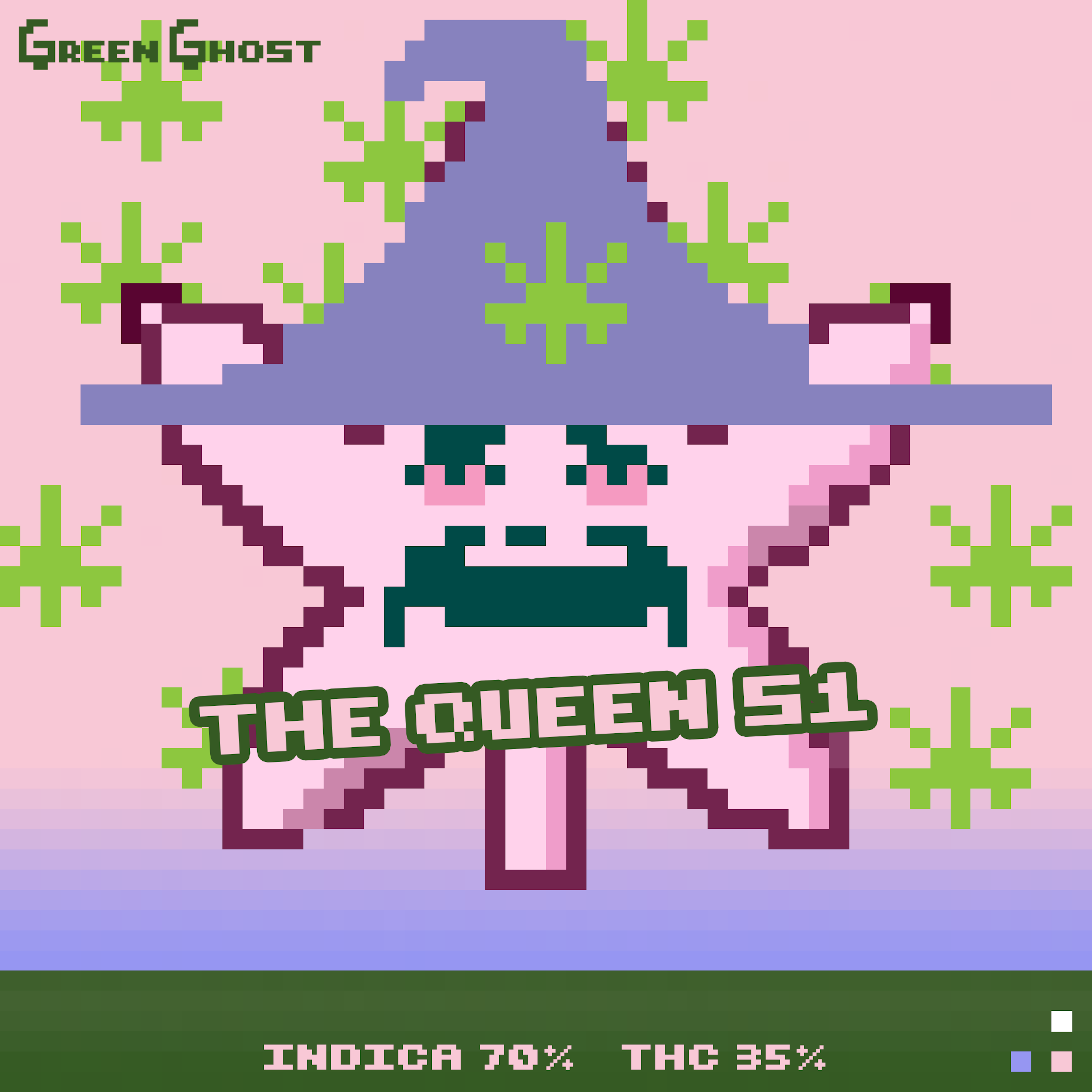 Green Ghost 🌿👻 Degen Weed Shop The Queen S1 Strain