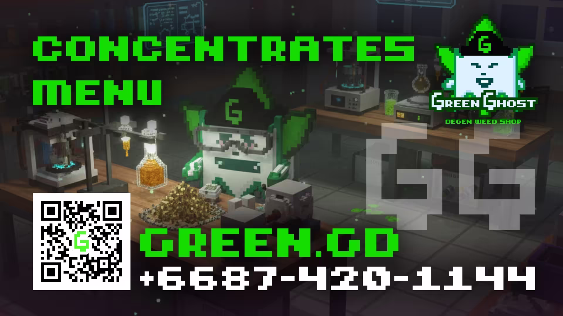 Green Ghost Menu Banner
