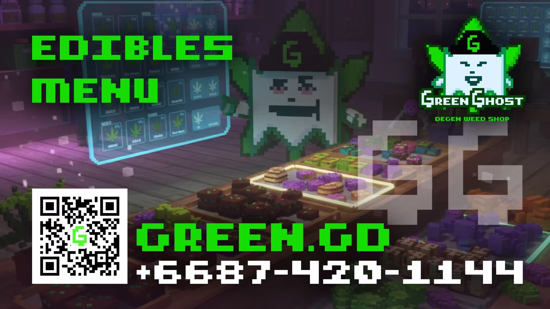 Green Ghost Menu Banner